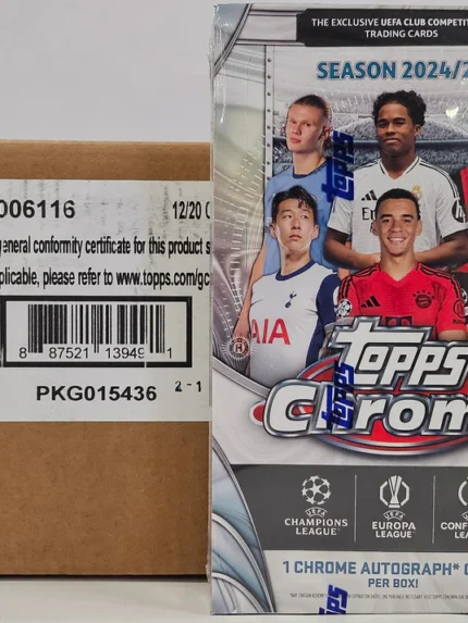 Topps Chrome UEFA Club Competitions Soccer Hobby 2024/25 Break spot